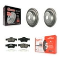 thumbnail image 1 of Transit Auto Rear Coated Disc Brake Rotors and Semi-Metallic Pads Kit for Car Mercedes-Benz ML350 ML320 R350 ML500 R320 R500 ML450 KGS-101374, 1 of 11