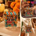 thumbnail image 5 of 2D Acrylic Day of the Dead Market Stall Ornament, Colorful Sugar Skull Shop Hanging Decoration for Halloween Tree, Wall, Car Mirror and Dia de los Muertos Decor, 3.9 Inch, 5 of 5