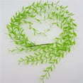 thumbnail image 2 of Guirnalda de hiedra artificial colgante de 105 cm, planta artificial, decoración para bodas y el hogar. Verde, 2 of 9