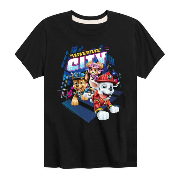 Paw Patrol - To Adventure City - Toddler And Youth Short Sleeve Graphic T-Shirt