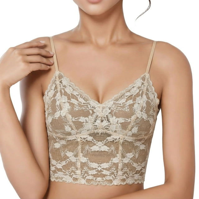 Brasier Tela de Mantequilla Bralette sin Costuras para Mayor Comodidad, sin Aros, Push up, Relleno, Camiseta, sin Relleno, Copa Suave, Forro Ligero, para Uso Diario Grande