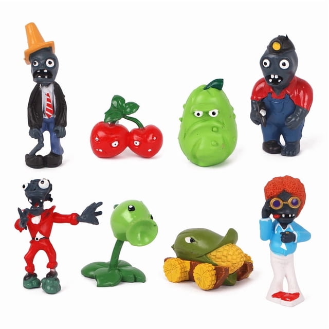 Colección de juguetes Plants vs Zombies Peashooter x8