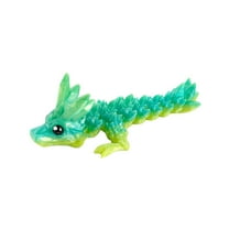 3D Printed Dragon Figurine, Gemstone Dragon (Nebula Forest) Design With Articulated Body, Decorative Collectible For Home Decor, Office Display, Toy Gift