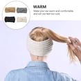 thumbnail image 3 of BEADCEST 4PCS Long Head Wraps Bands for Women Warmth and Ear Protection Medium Grey, 3 of 5