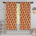 thumbnail image 5 of Blackout Kids Curtains,Orange Bigfoot and Grass Pattern Childrens Insulated Curtains Set Of 2,Bedroom Essentials,Toddler Room Decor 42x63in(106x160cm), 5 of 5