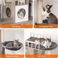 thumbnail image 4 of HOOBRO Litter Box Enclosure 5-Level 57" Cat Tree with Cat Condos & Scratching Posts, Gray, 4 of 9