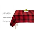 thumbnail image 2 of Holiday Time Buffalo Plaid Woven Polyester Cotton Tablecloth, 1 Piece, Red and Black, 60 in x 84 in, 2 of 6