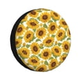 thumbnail image 1 of Fotbe Sunflowers Funda de Llanta de Repuesto con Estampado, Engrosada, Ajuste Universal para Jeep, Remolque, RV, SUV, Camión-15 inch, 1 of 6