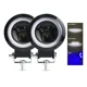 thumbnail image 2 of Par Faro Led Redondo Ojos Ángel Exploradoras Para Moto Auto, 2 of 8