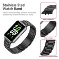 thumbnail image 3 of ALMNVO Stainless Steel Metal Bands Compatible with Samsung Galaxy Fit 3 band, Stainless Steel Business Galaxy Fit 3 Watch Strap for Men Women, 3 of 11