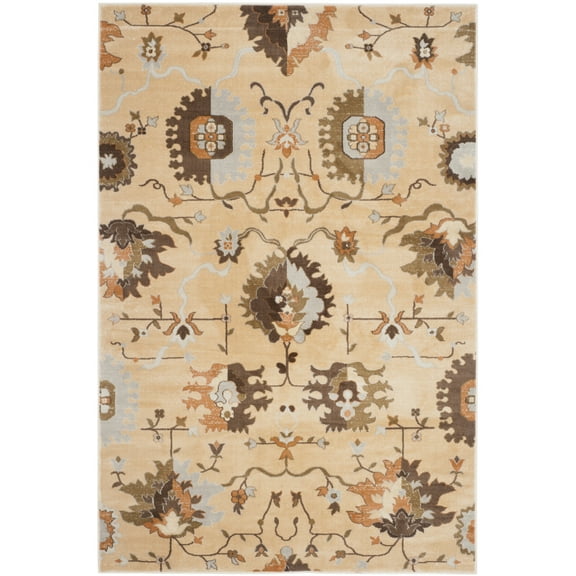 SAFAVIEH Florenteen FLR129-1225 Ivory / Brown Rug