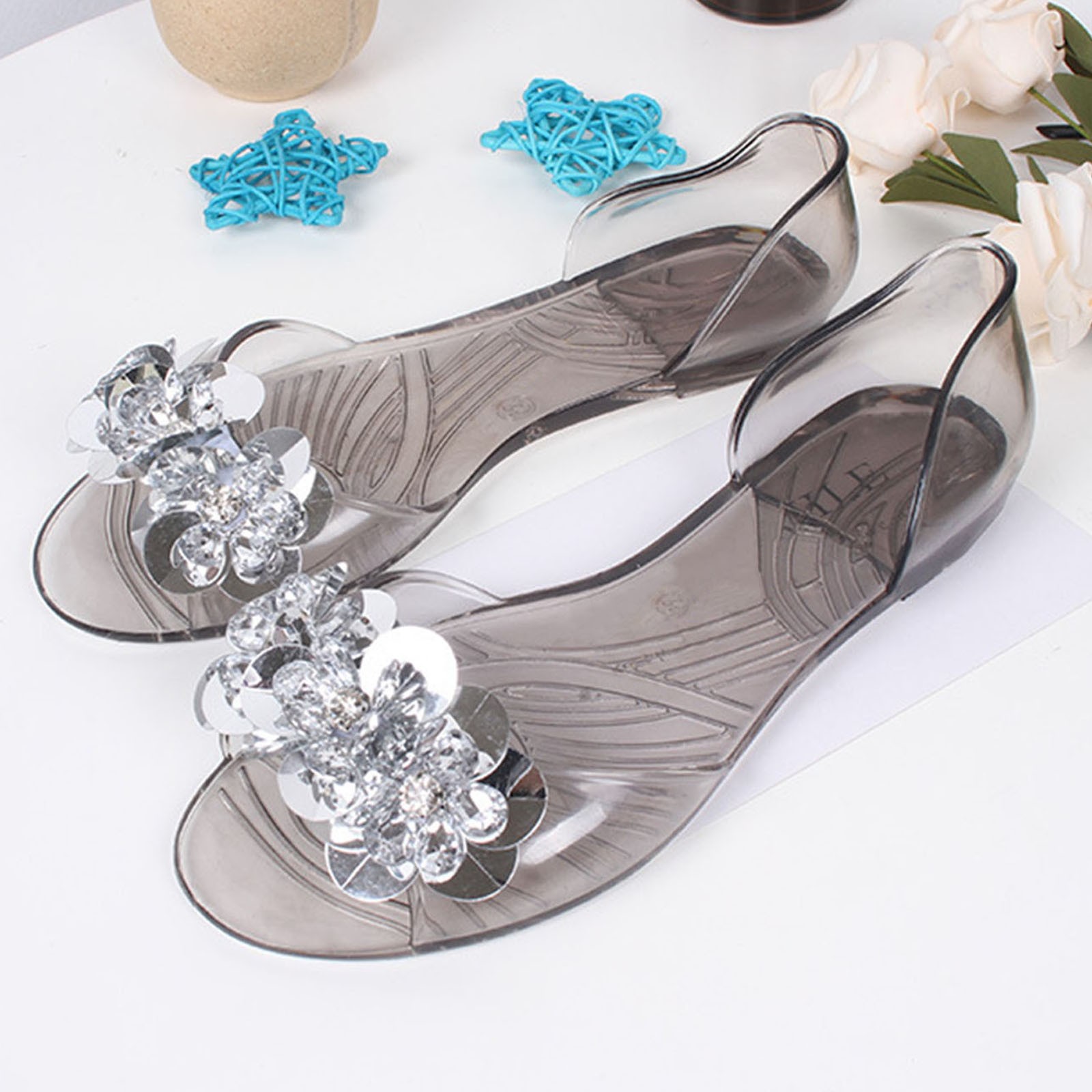 Mini Melissa Possession glitter-detail Jelly Shoes - Farfetch