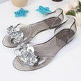 thumbnail image 2 of TAIAOJING Women's Slippers Shoes Fish Mouth Flashing Diamonds Jelly Shoes Beach Shoes Sandals Zapatillas, 2 of 7