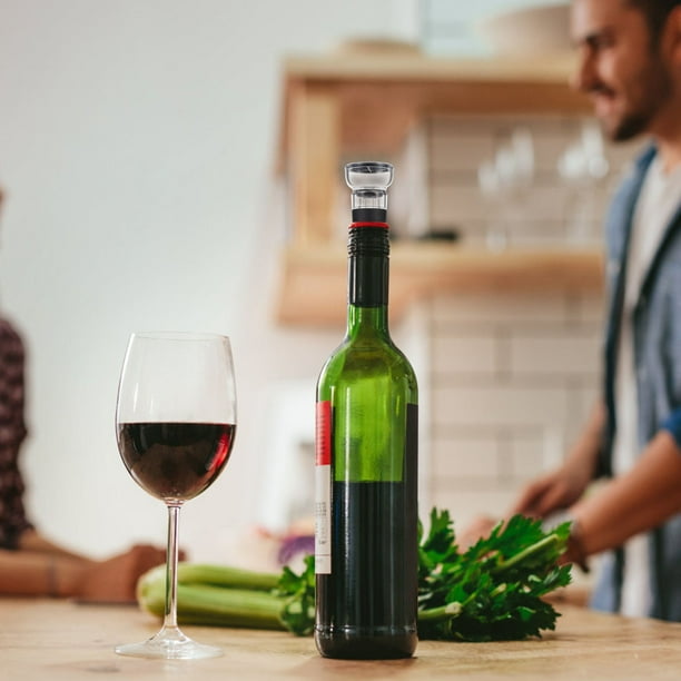 unbranded 1Jgo Tapón De Vacío Eléctrico Para Botella De Vino Negro Práctico Y Duradero Para Conservar