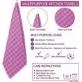 thumbnail image 2 of FZHANC-Kitchen Towels - Pack of 5 Dish Towels for Kitchen Accessories - 19 x 27 INCHES Extra Large Highly Absorbent Dish Cloth - Reusable Hand Towels - 100% Pure Cotton Fabric (Pink), 2 of 4