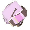 thumbnail image 2 of Letter V Initial Monogram - Pink Stripes Foam Coaster Set of 4, 2 of 3