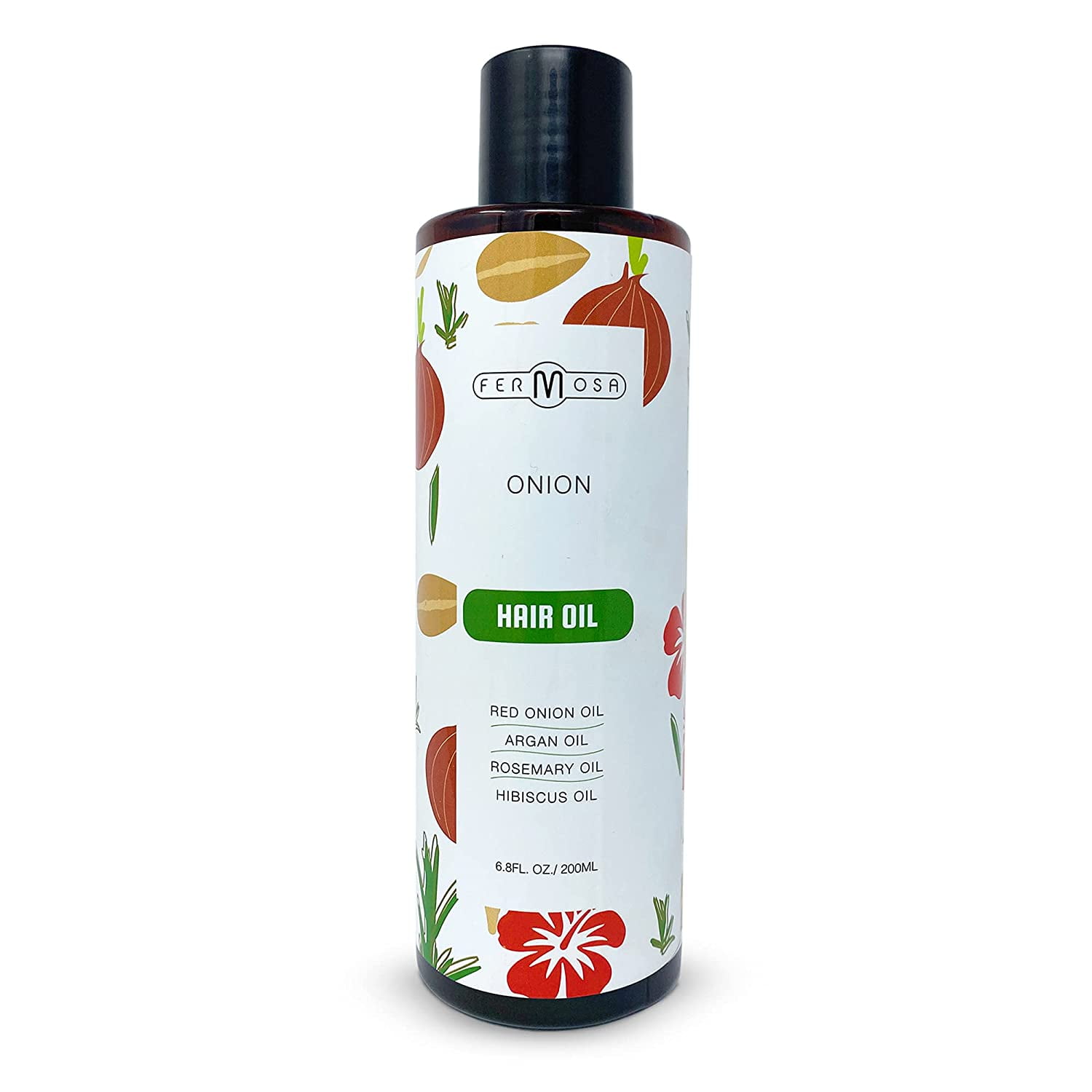 Fermosa Onion Hair Oil - Red Onion Oil Hair Thinning Care, Onion Oil For Hair Regrowth & Hair Fall 6.8oz