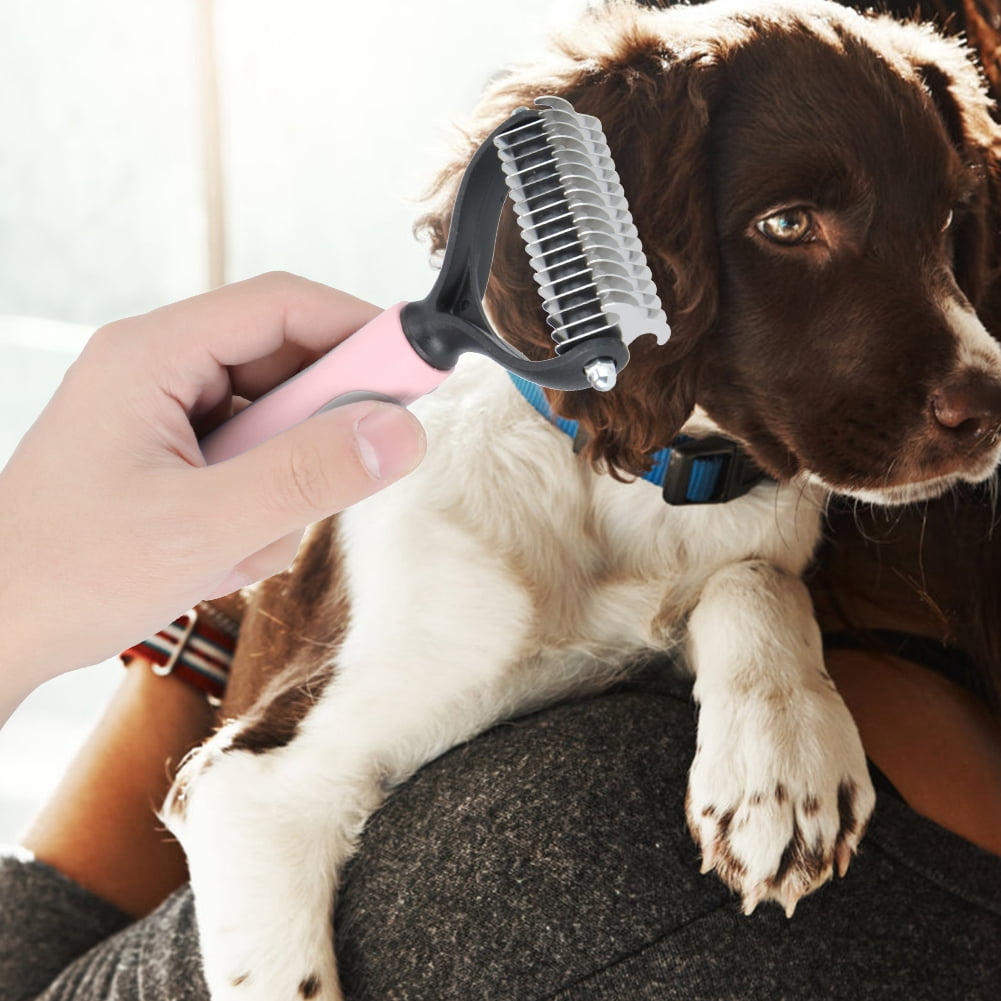 Dog shedding brush hot sale