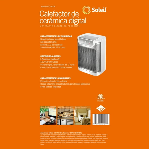電気ヒーター Soleil GENEVA Utility Heater 750/1500W Soleil Geneva Milk House Space Heater Utility Electric 1500