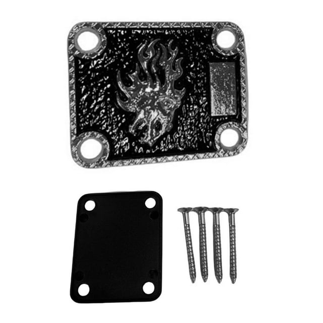 Electric Guitar Neck Backing Plate Bass Neck Strength Connect Board Joint Plate Silvera