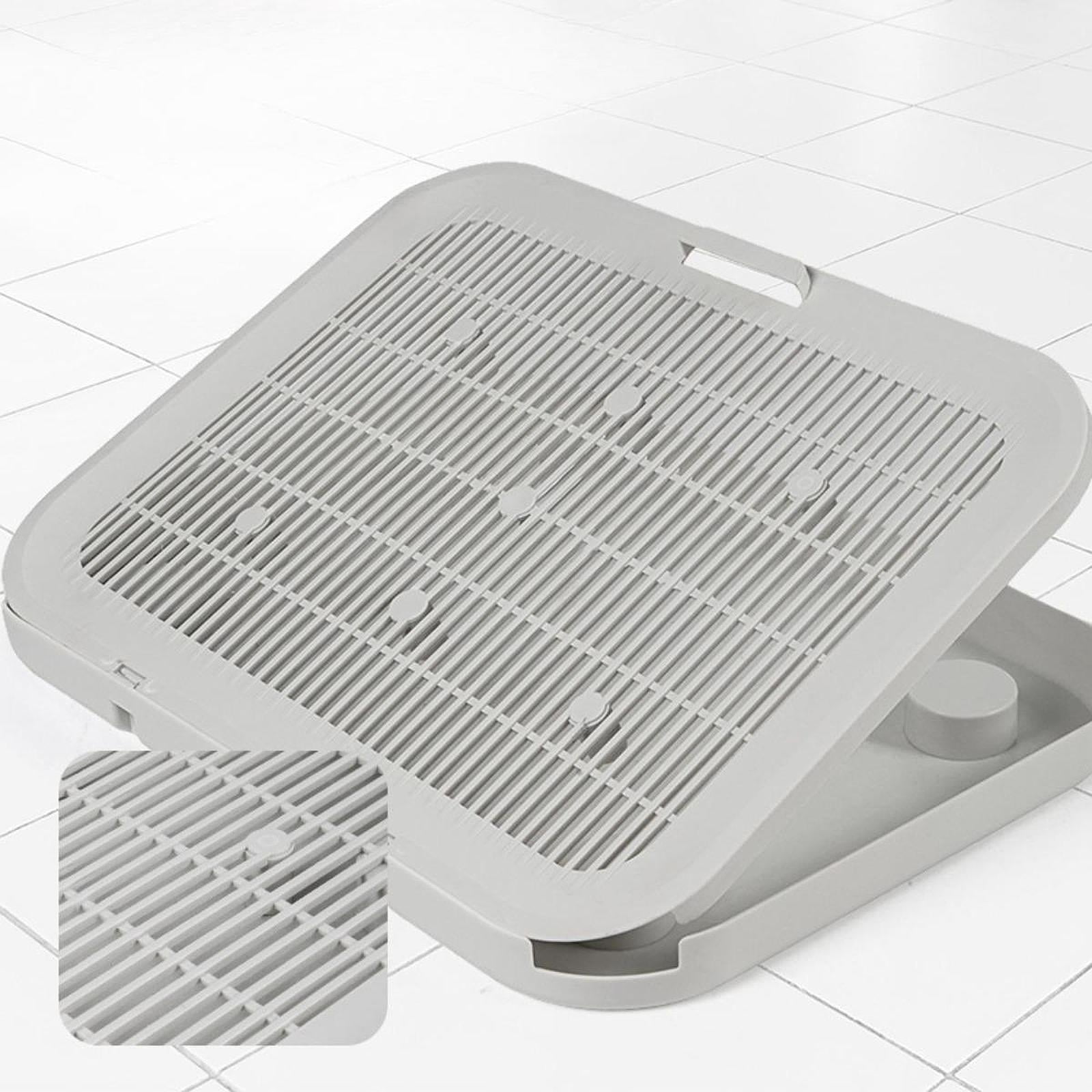 CarpNettore Cat Litter Mat Pad Easy Clean Portable Reusable Detachable Mesh Non Slip Scatter Grey