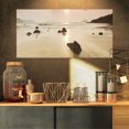 thumbnail image 1 of Sunrise over Rocky Sea Panorama - Art Moderne sur Toile, 1 of 3