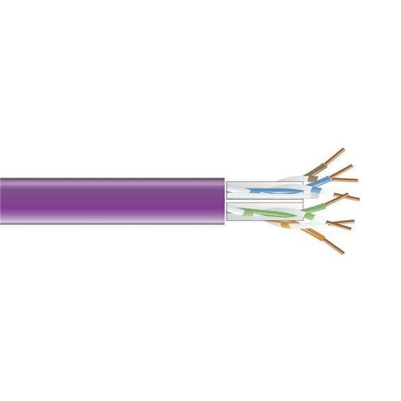 PVC Gigatrue 550 CAT6 Bulk Cable, Violet - 1000 ft.