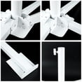thumbnail image 4 of Parasol Extérieur Portable Réglable Base Pliable en Métal Jardin Parasol Stand Support Parasol Transversal Patio Parasol Parasol pour Plages Cour Blanc, 4 of 8