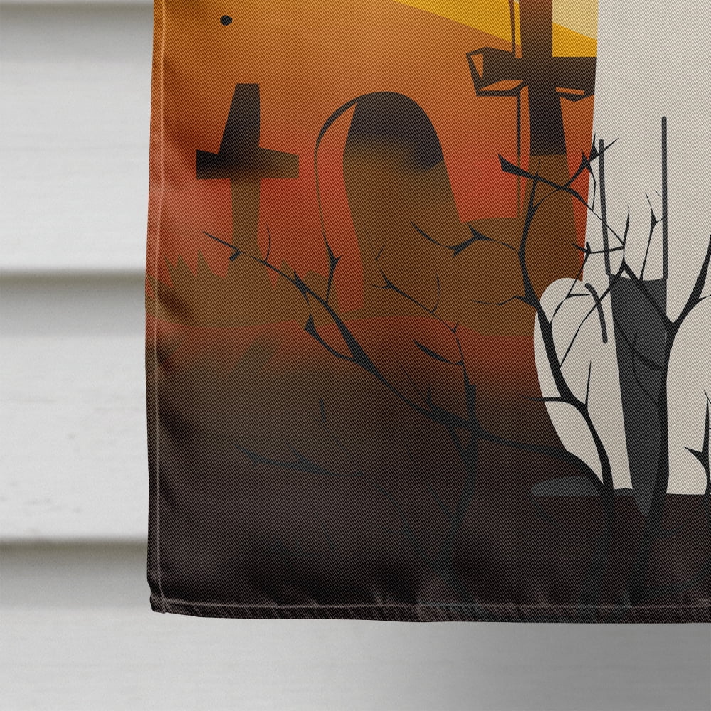 Halloween Siamese Cat Flag Canvas House Size