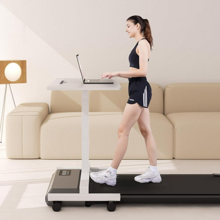 YDZJY 2.5Hp Under Desk Treadmill, Compact Walking Pad with