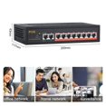 thumbnail image 2 of 8 Port POE Switch 10/100Mbps Ethernet Switch 8 POE +2 Uplink With Internal Power For Router/IP Camera/ Wireless AP, 2 of 7