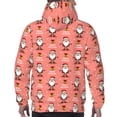thumbnail image 7 of Naloa Merry Christmas Santa Claus Men's Casual Hooded Collar Drawstring Hoodies Pullover Sweatshirts Casual Long Sleeve Shirts-XX-Large, 7 of 7
