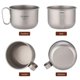 thumbnail image 4 of 500ml Titanium Cup with Handle Camping Coffee Cup Lightweight Coffee Pot for Backpacking Hiking Camping Travelling, 4 of 5