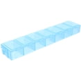thumbnail image 5 of Pastillero portátil con compartimentos de plástico, organizador de pastillas, mini pastillero (azul), 5 of 5