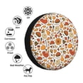 thumbnail image 4 of Rateoe Thanksgiving with Food Pattern Tire Cover Wheel Protectors Weatherproof Wheel Covers Universal Fit for Trailer Rv SUV Truck Camper Travel Trailers Accessories-17 inch, 4 of 6