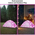 thumbnail image 6 of KidzAdventure 2 in 1 Kids Play Tent/Kids Tent for Camping | 1 – 2 Person Backpacking Tent for Kids | Ultralight Indoor & Outdoors Kids Tents – Best Friends Theme, 6 of 7