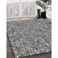 thumbnail image 3 of Ahgly Company Machine Washable Indoor Rectangle Transitional Ash Gray Area Rugs, 7' x 10', 3 of 7