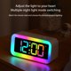 thumbnail image 5 of Lámpara Reloj despertador con luz nocturna digital LED reloj electrónico luminoso de escritorio (blanco) Ehuebsd Para estrenar, 5 of 7