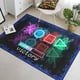 thumbnail image 4 of Games Area Rugs, Gamer Rug for Boy Cool Player Room Decor, Gaming Carpets for Boys Teens, Child Play Soft Floor Mat for Dining Living Room Sofa, Video Game Decor Decorate Doormats Black, 4 of 5