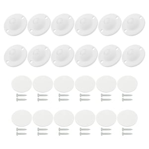 Uxcell Self Adhesive Paste Caster Wheels for Appliance, Mini Swivel Wheels Load Capacity for Stand Mixer White