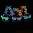 thumbnail image 2 of Neón Led Light Up Shutter Gafas intermitentes Gafas para discoteca Halloween Rave Party Disco, 2 of 4
