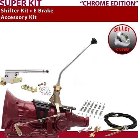 American Shifter TH200 Shifter Kit Chrome 12 in. E Brake Cable Clamp for F183E