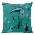 thumbnail image 1 of VargottamSquare Pillow Cover - Decorative Pillow Covers16x16 Inches,PrintedTeal BlueThemePillowcase, DecorativeSquareCushionCovers, 1 of 1