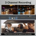 thumbnail image 6 of 1080P Dash Cam with Loop Recording, G-Sensor, 3 Lenses, Night Vision, 6 of 10