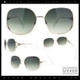 thumbnail image 2 of Womens Glitter Button Jewel Ribbon Hinge Metal Butterfly Sunglasses Gold - Green, 2 of 8