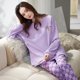 thumbnail image 1 of Conjunto de pijamas para mujer, ropa de dormir de algodón con dibujos animados, para Otoño e Invierno, 1 of 4