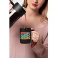 thumbnail image 2 of Bowling, Sports Themed, Groovy Retro Wavy Text Merch Gift, Black 15oz Ceramic Mug, 2 of 5
