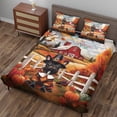 thumbnail image 3 of Thanksgiving French Bulldog Pilgrim Grateful, Thankful, Blessed Fall Welcome Quilt Bedding Set Dog Lover Gifts 1 Blanket Bed Cover 2 Pillowcases - 00021, 3 of 5