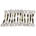 thumbnail image 2 of 24Pcs Cross Stitch Threads Silver Glossy Embroidery Floss HandMade Yarn 8 Meters, 2 of 14