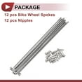 thumbnail image 5 of Unique Bargains 12 Set 14G Bicycle Spokes 14G Bike Wheel Spoke 304 Stainless Steel Silver Tone-141mm, 5 of 7